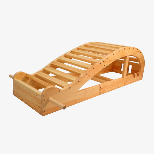 Yogikuti Iyengar Yoga Viparita Dandasana Bench – Wooden Back Bending Bench for Deep Stretching and Flexibility | Large Back Bender for Enhanced Support