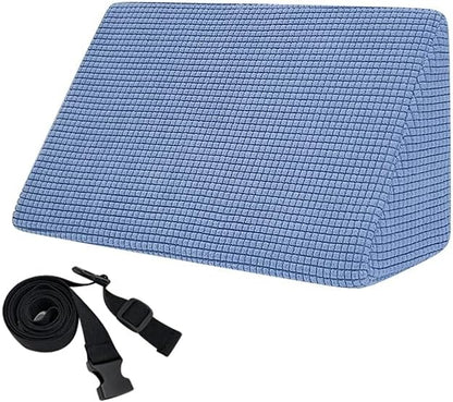 Small Wedge Pillow for Side Sleeping Positioning Wedges Adult, Foam Triangle Wedges Medical for Bed Positioning, Bed Sores Chair Wedge Pillow for Laptop, Yoga, Sofa, Leg Elevation Mini Cushion (1Pcs)