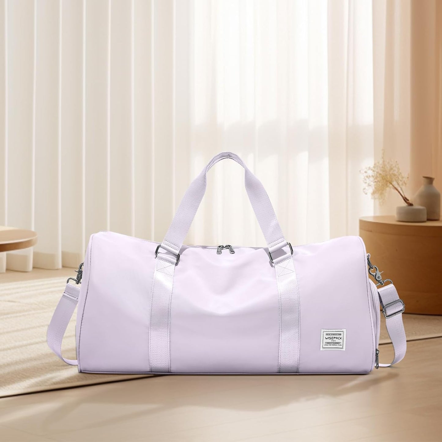 Gym Bag Womens Mens with Shoes Compartment and Wet Pocket Travel Duffel Bag for Women for Plane Sport Gym Tote Bags Swimming Yoga Waterproof Weekend Overnight Carry on Bag Hospital Holdalls - Colors B