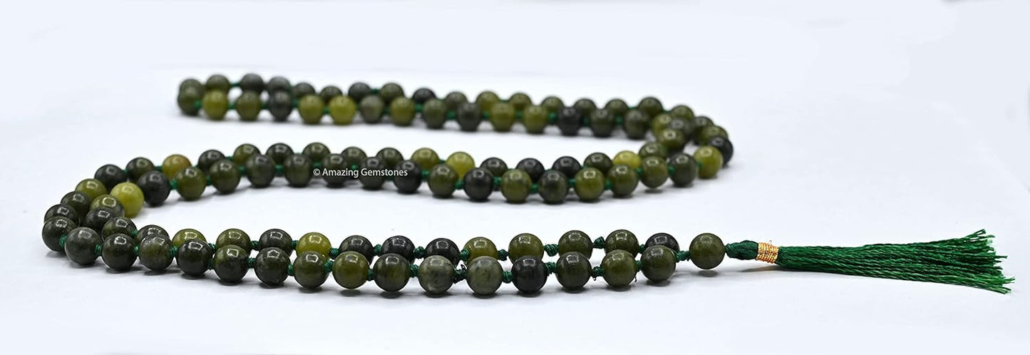 Amazing Gemstone 108 Beads Handmade Mala (Knotted, Rudraksha) - Colors B