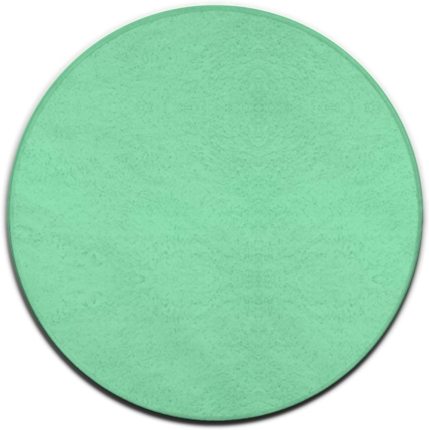 Machine Washable Modern Round Area Rug, Room Sofa Yoga Soft Round Carpet, Home Decor Non Slip Kitchen Office Circle Rug Grey, 24inch