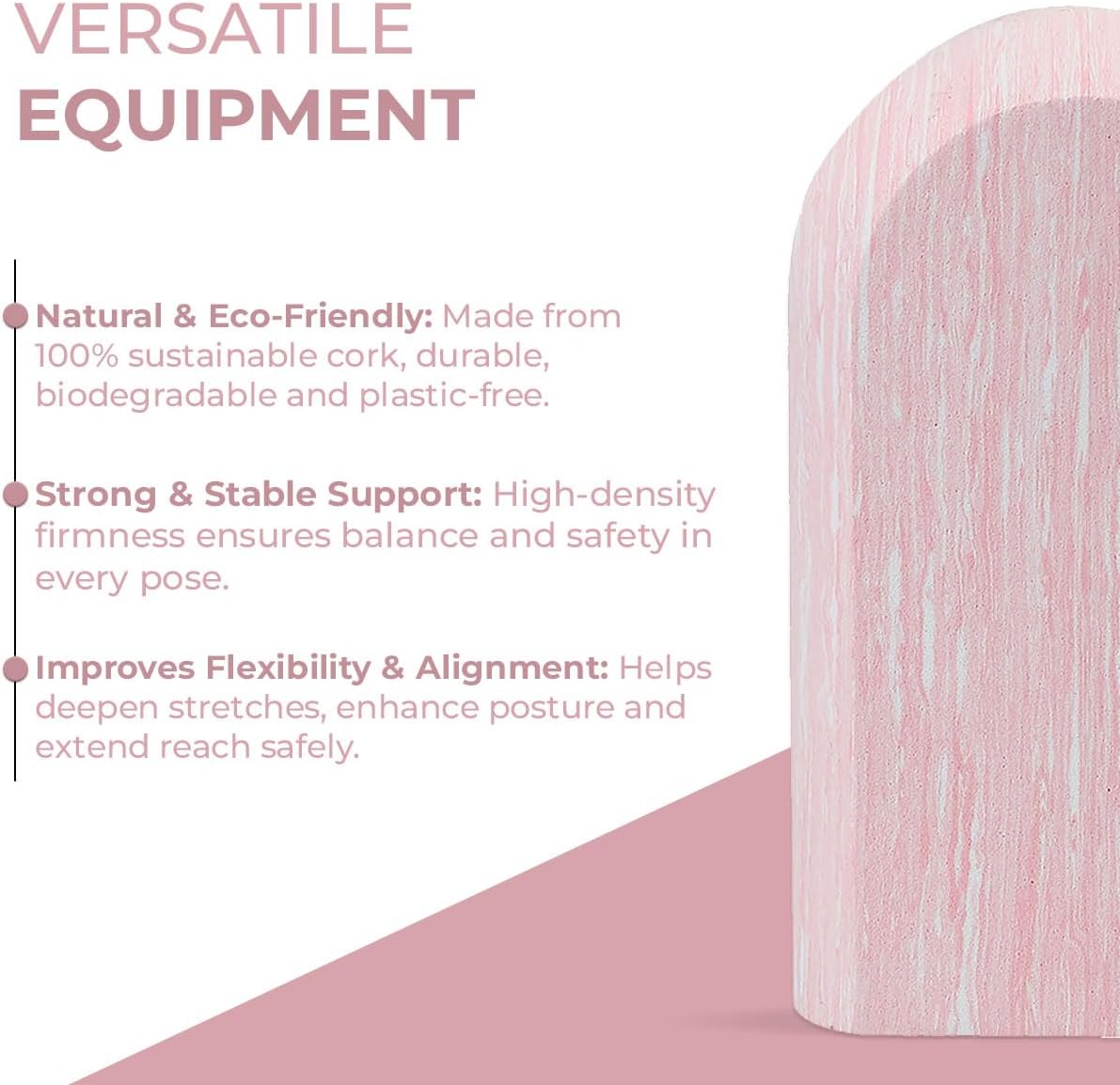 Yoga Block, 1 piece Lightweight, Arc Shape for Stable Grip, Ink Painting Design, Portable and Durable Yoga Brick for Enhanced Comfort and Support