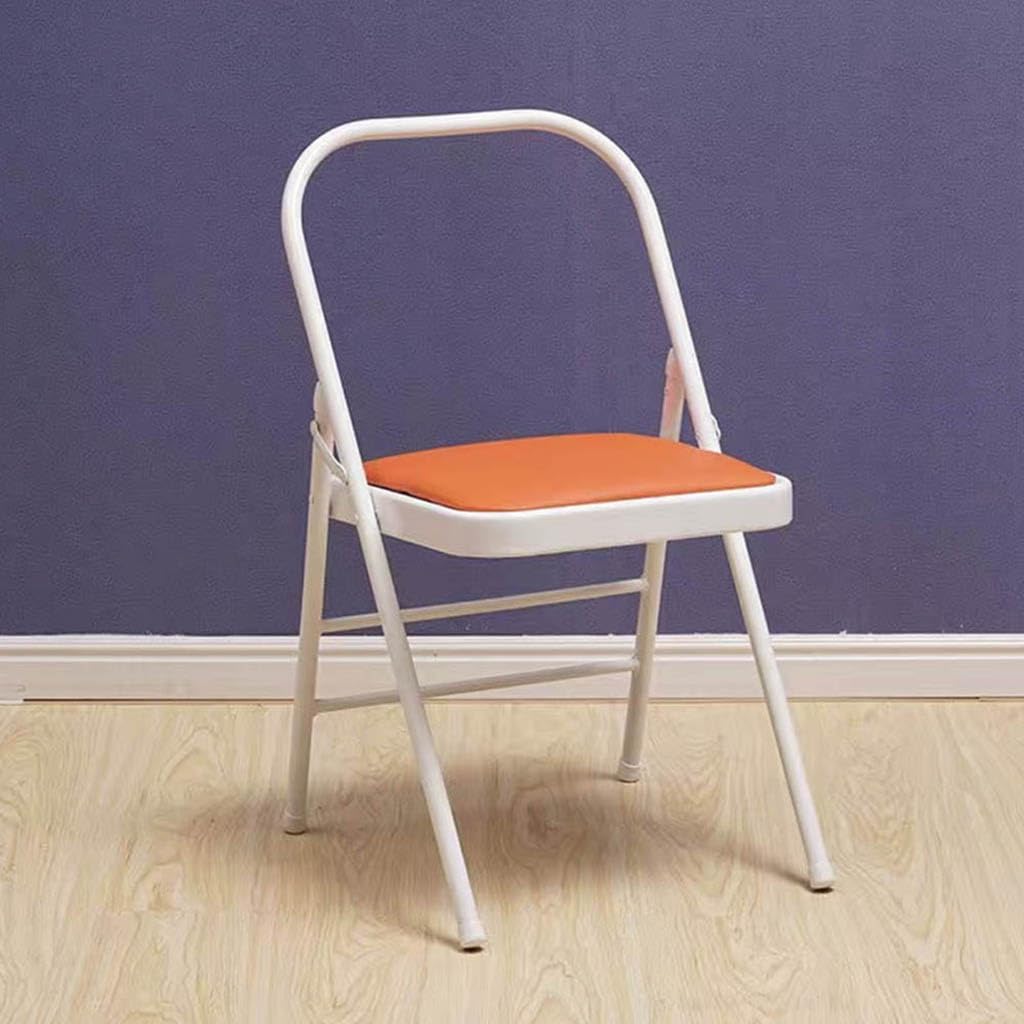 Iyengar Yoga Chair,Pilates Chair,Yoga Inversion Chair,Backless Yoga Chair Prop,Home Exercises Reinforced Design, Pink-82cm×45cm