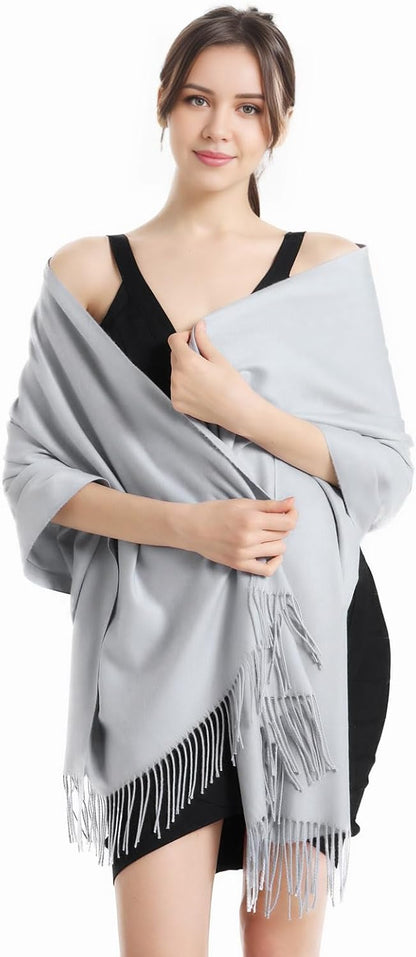 Pashmina Scarf and Shawl - Soft Women Pashminas Wrap for Wedding Evening Party dresses