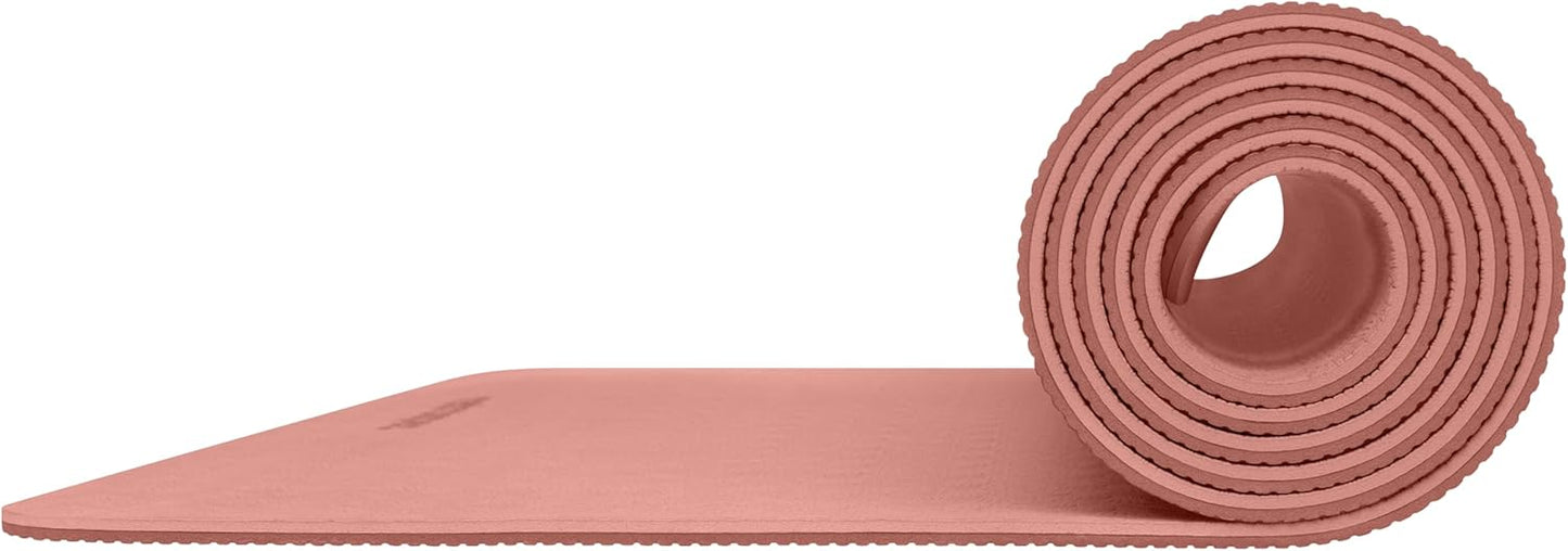 Retrospec Zuma Yoga Mat 6mm Thick Non-Slip TPE Exercise Mat | Cushioned Workout Mat for Yoga Pilates and Home Stretching | 72 x 24 with Carrying Strap