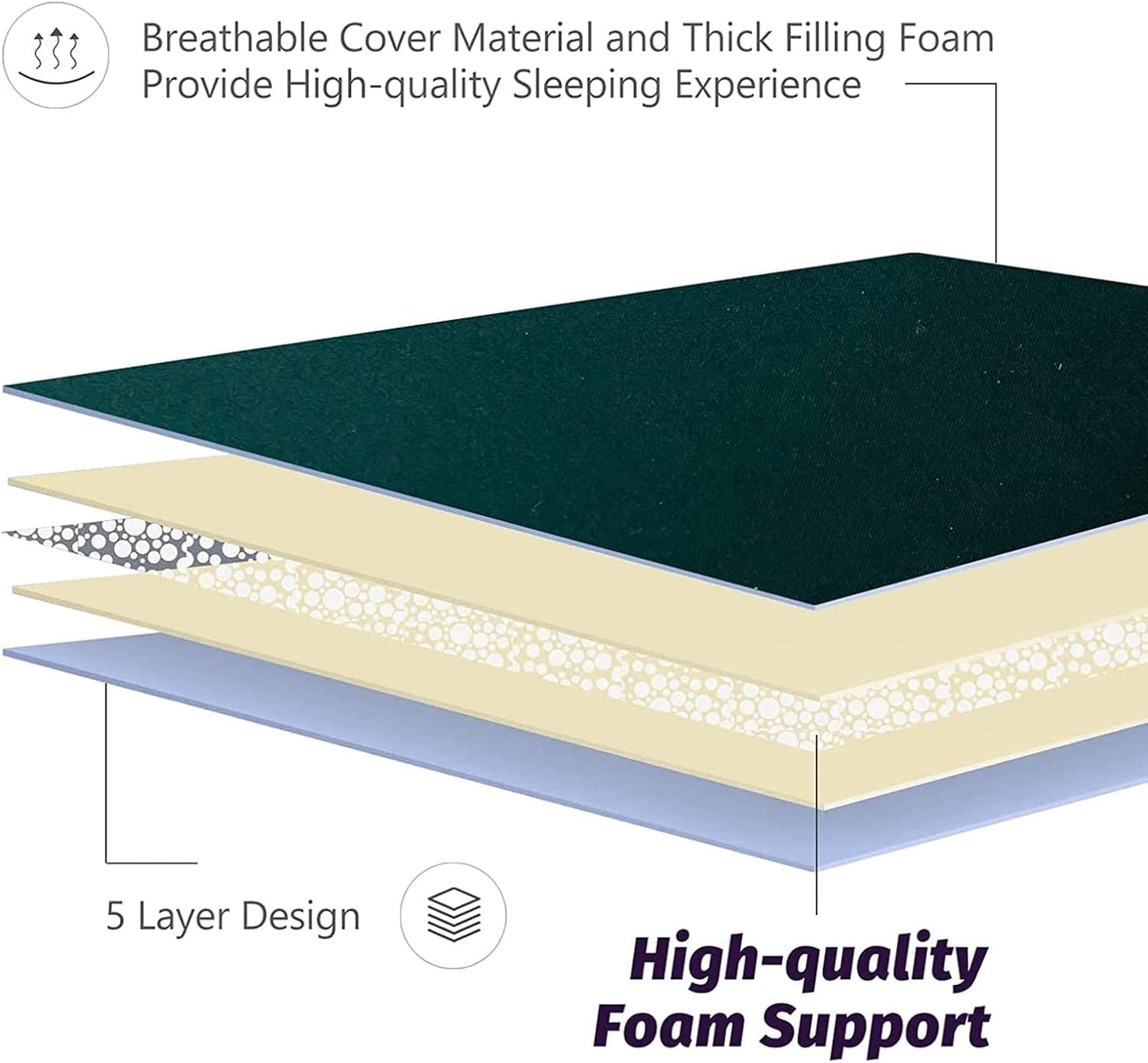 MAXYOYO Bohemian Retro Mattress Boho Floral Japanese Futon Mattress Tatami Floor Mat Foldable Portable Camping, Sleeping Pad, Lounger Couch Bed Full Size