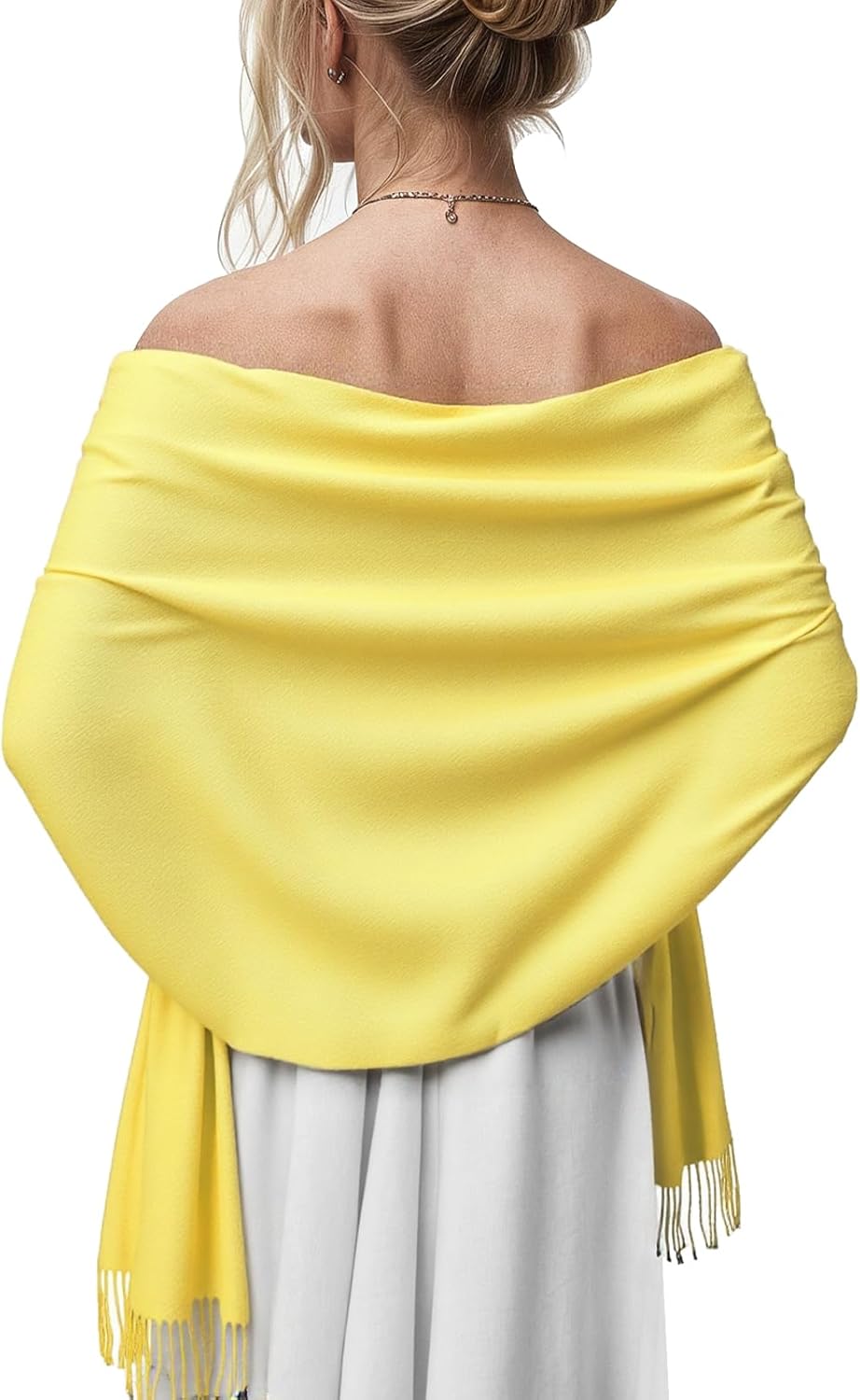 Women's Scarf Pashmina Shawls and Wraps for Evening Dress Wedding Bridal Bridesmaid Winter Warm Long Large Scarves - Colors A