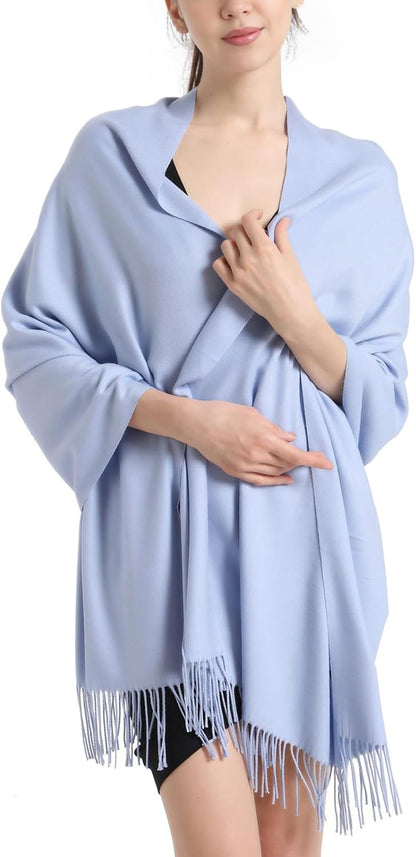 Pashmina Scarf and Shawl - Soft Women Pashminas Wrap for Wedding Evening Party dresses