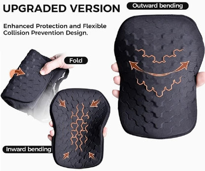 COOLOMG Basketball Leggings with Knee Pads for Kids Youth 3/4 Compression Pants Capri Tights Side Pockets