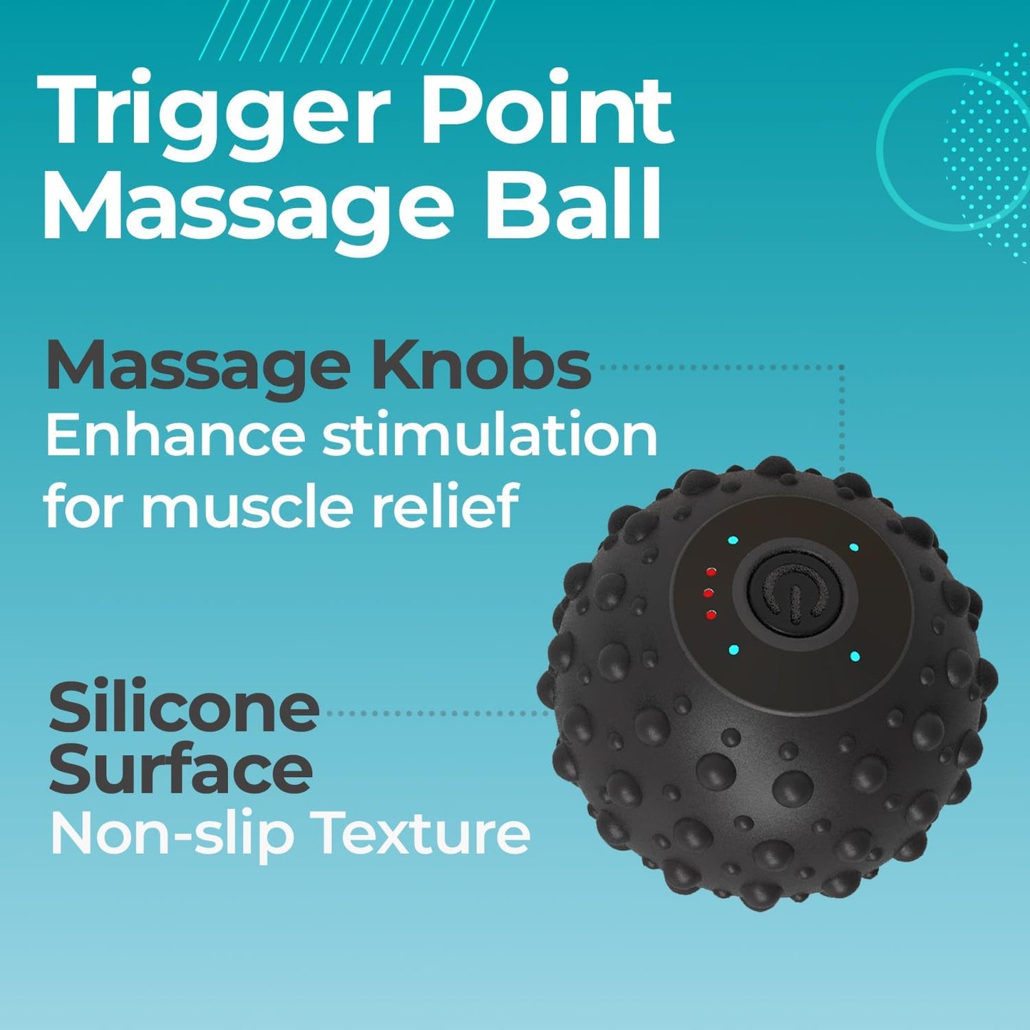 ZeenKind Vibrating Peanut Massage Ball for Plantar Fasciitis, Muscle Pain Relief with 4 Speed, Deep Tissue Therapy for Myofascial Release & Muscle Recovery, Neck Back Foot Roller Massager