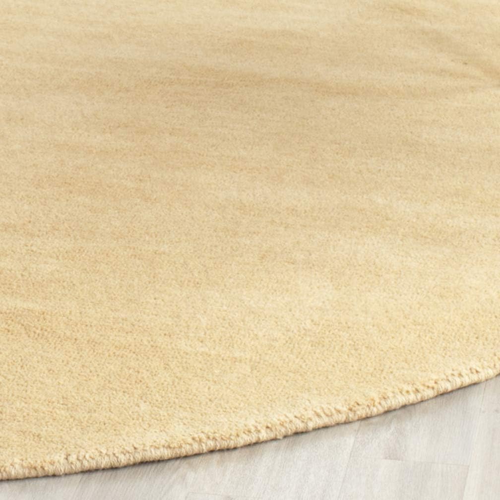 SAFAVIEH Himalaya Collection 6' Round Black HIM610C Handmade Premium Wool Area Rug