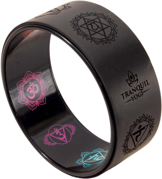 Enlighten Yoga Wheel - Great for Adding Active Strength and Flexibility to Your Exercise and Yoga Practice