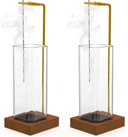 2 Pack Incense Holder, Incense Burner, Insence-Stick Holder Mess-Free Incense Burner Holder, Ideal for Meditation, Yoga, Relaxation, and Home Decor - Anti-Ash Flying