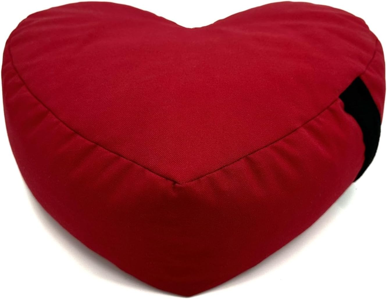 Bean Products Zafu Meditation Pillows for Sitting on Floor, Yoga Cushion, Cotton/Buckwheat Fill Yoga Pillow, Zafu Meditation Cushion, Zen Kneeling Prayer Pad- Made in USA - 14" Round - Saffron