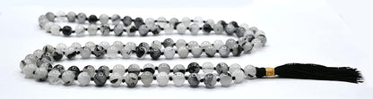 Amazing Gemstone 108 Beads Handmade Mala (Knotted, Rudraksha) - Colors B