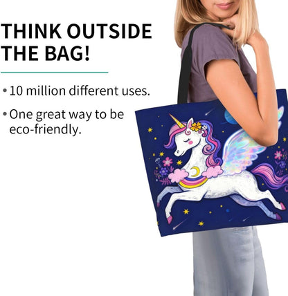 Tote Shoulder Bag Large Durable Reusable Eco-friendly Handbag Lightweight Stylish for Daily Use-19.7x15.7x5.9 Inch - Colors B