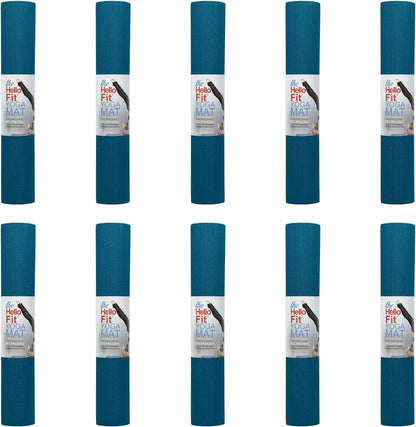 10-Pack Yoga Mat, 68" x 24" Non Slip Exercise Mat, 4mm Thick Gym Mat for Fitness and Stretching, Bulk Non Toxic Yoga Mats for Schools and Studios