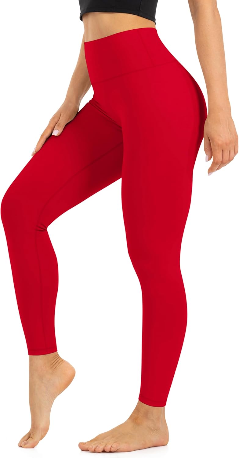 Blisset High Waist Leggings for Women - Opaque, Soft Tummy Control Athletic Pants for Yoga, Running, Workout and Gym