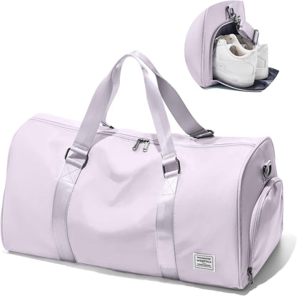 Gym Bag Womens Mens with Shoes Compartment and Wet Pocket Travel Duffel Bag for Women for Plane Sport Gym Tote Bags Swimming Yoga Waterproof Weekend Overnight Carry on Bag Hospital Holdalls - Colors B
