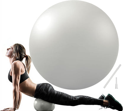 PL-0003 Soft Exercise Ball, Anti-Burst Yoga Ball Chair Supports 2200lbs PL-0003