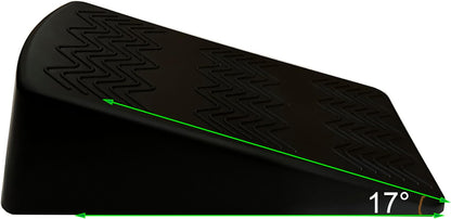 qibylift Slant Board for Squats, Yoga Wedge Block Pairs, Black Calf Stretcher Exercise Ramps for Weightlifting Pilates Home Gym Fitness