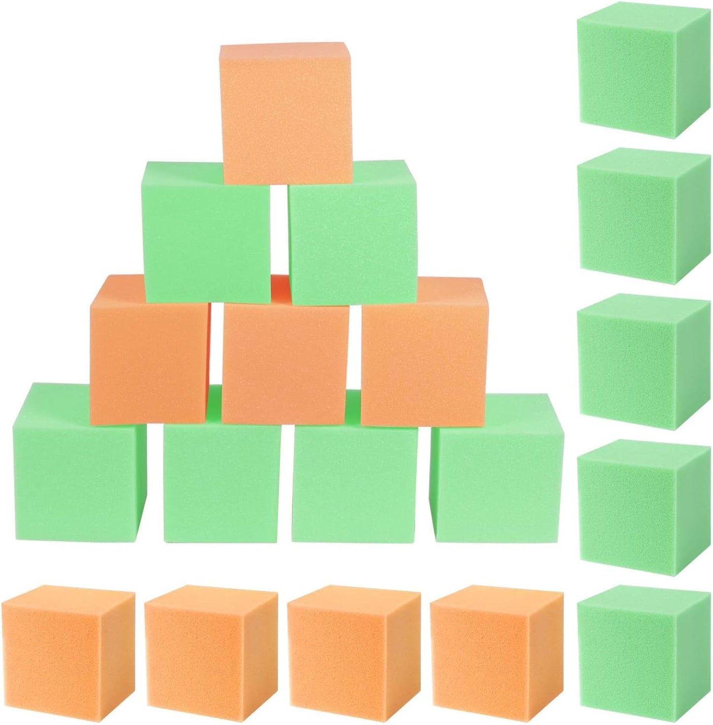 Foam Pit Blocks Foam Padding Sponge Pit Cubes Sponge Blocks for Amusement Park Gymnastics Freerunning and Parkour Courses - 24PCS 5" x 5" x 5" (Dark Blue)