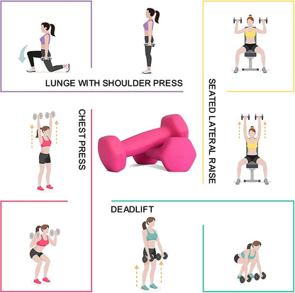 Balelinko Home Gym Equipment Workouts Strength Training Weight Loss Pilates Weights Yoga Sets Weights for Women, Men, Seniors and Youth