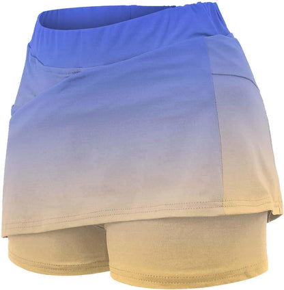 SHAOBGE Athletic Yoga Culottes for Women Solid Color Elastic Shorts Summer Lightweight High Waist Skinny Joggers Skirt 2024