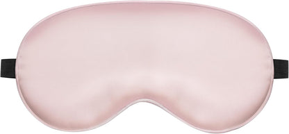 Sleep Mask, Silk Eye Mask for Sleeping with Adjustable Strap, Satin Blackout Sleeping Eye Mask for Men&Women, Comfortable Blindfold Eyeshade for Night Sleep(Black)