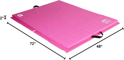 We Sell Mats - 4 ft x 6 ft x 2 - Personal Fitness & Exercise Mat for Home Workout - Lightweight and Folds for Carrying – All Purpose Gym Mat – Thick Mat for Yoga, Pilates, Stretches, Floor Exercises