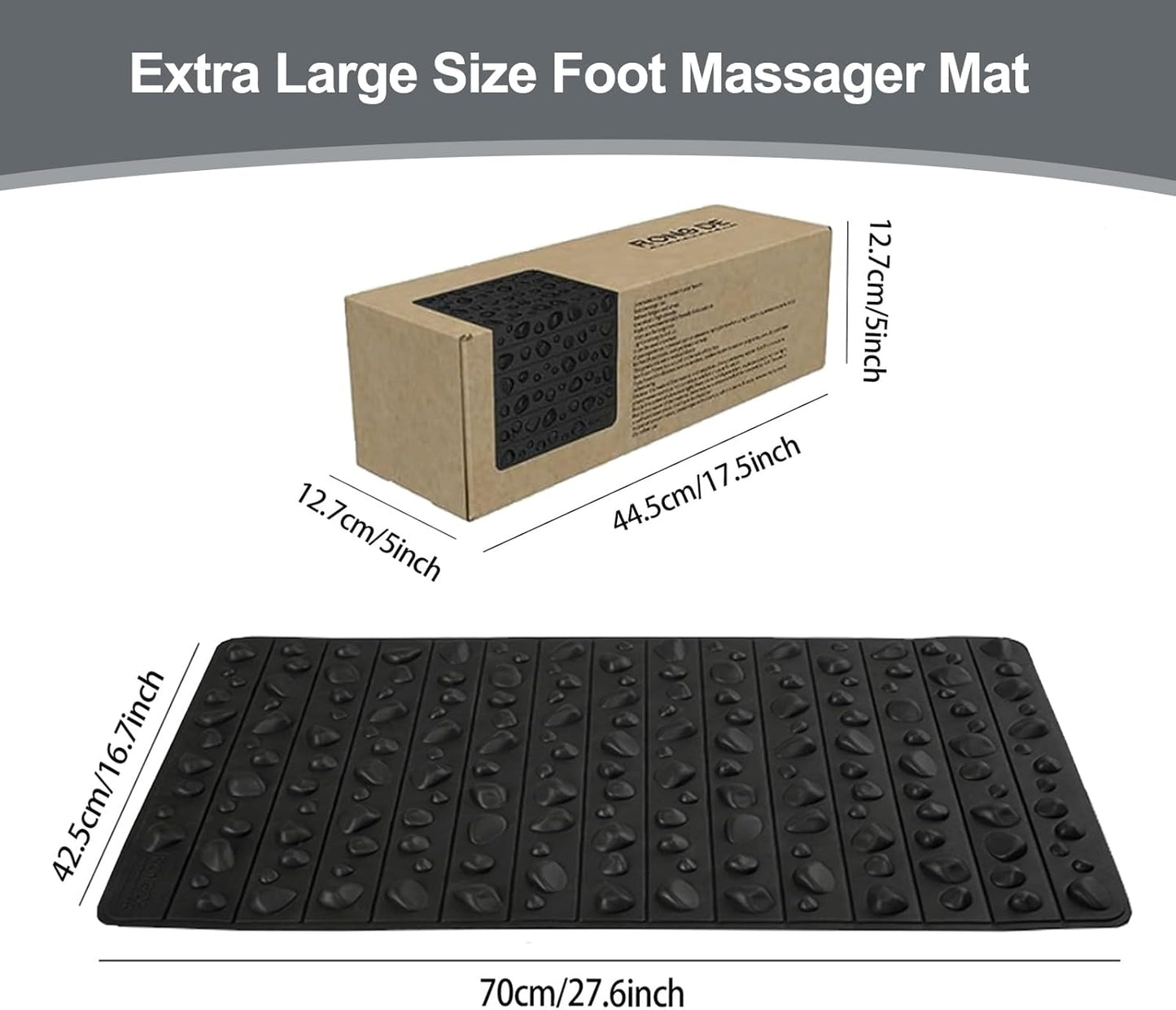 Portable Feet Acupressure Mat, Foldable Foot Massager Mat, Pressure Point Massage Pad, Anti Fatigue Office Standing Desk Pad, Stand Up Pad, Relieve Foot Pain