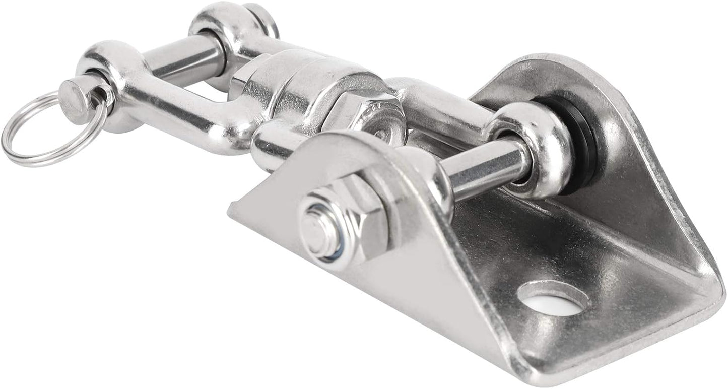 Rotatable Swing Hanger Hook, 304 Stainless Steel Fixed Plate Buckle for Yoga Hammock Chair Sandbag, 360° Swivel Heavy - Duty Hanging Hardware with 450kg Load Capacity