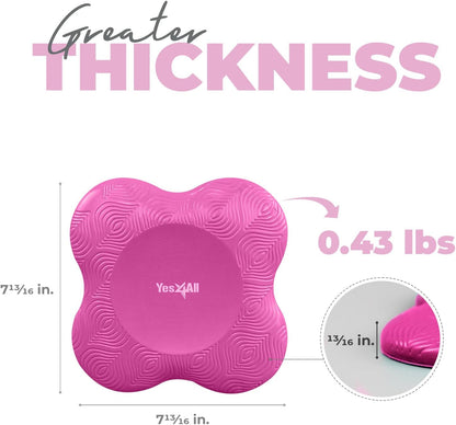 Yes4All Yoga Knee Pads Pair, Thick Yoga Kneeling Pad for Pilates Exercise, Cushion Gear for Knees & Elbow with 13/16" Thickness