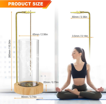 2 Pack Incense Holder, Incense Burner, Insence-Stick Holder Mess-Free Incense Burner Holder, Ideal for Meditation, Yoga, Relaxation, and Home Decor - Anti-Ash Flying