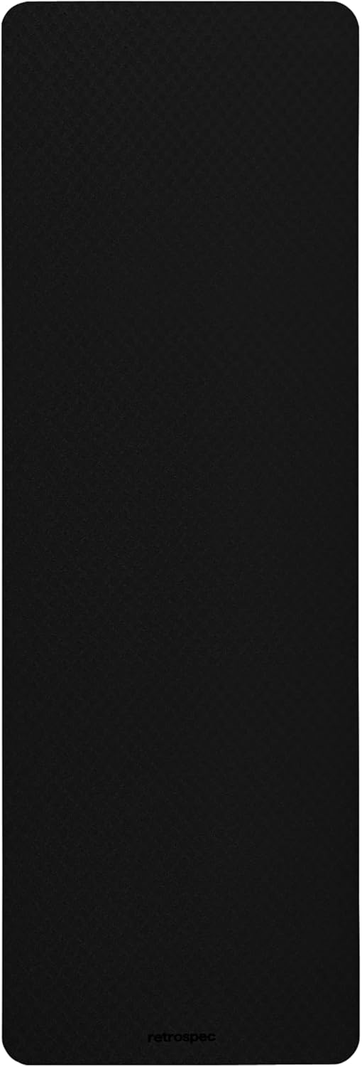 Retrospec Zuma Yoga Mat | 1/2 Inch Thick Non Slip Workout Mat | TPE Exercise Mat for Yoga, Pilates & Stretching | 72x24in