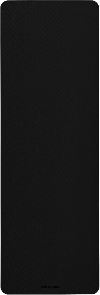 Retrospec Zuma Yoga Mat | 1/2 Inch Thick Non Slip Workout Mat | TPE Exercise Mat for Yoga, Pilates & Stretching | 72x24in
