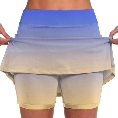 SHAOBGE Athletic Yoga Culottes for Women Solid Color Elastic Shorts Summer Lightweight High Waist Skinny Joggers Skirt 2024
