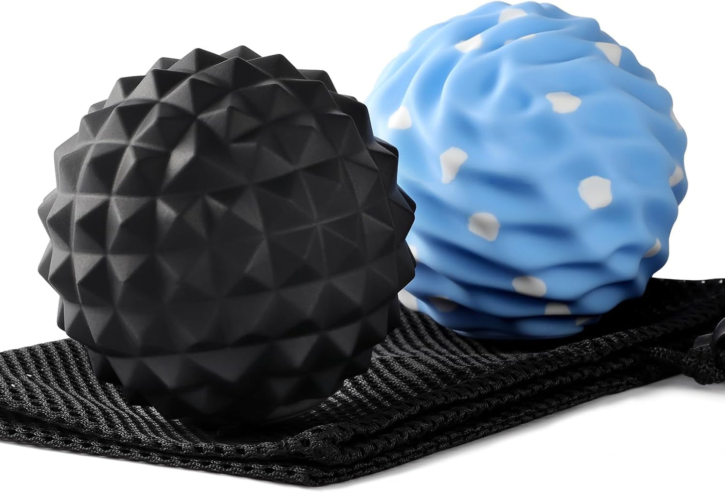 JIEJUNJI Massage Balls Set for Deep Tissue Muscle Relief, Trigger Point & Myofascial Release, Full Body Use for Back, Neck, Shoulder, Foot & Hip (Peanut Ball Set)