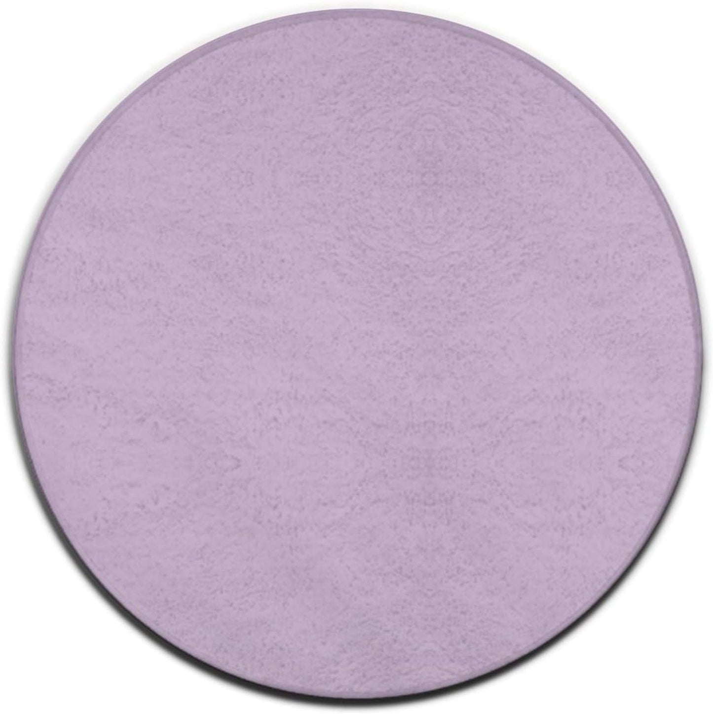 Women's Large Home Decor Mat, Soft Round Yoga Carpet, Non Slip Machine Washable Home Office Circle Rug Purple