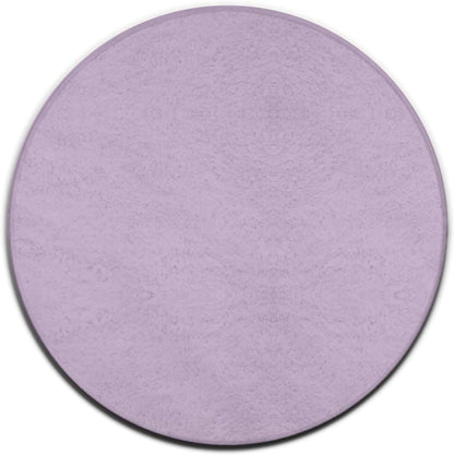 Women's Large Home Decor Mat, Soft Round Yoga Carpet, Non Slip Machine Washable Home Office Circle Rug Purple