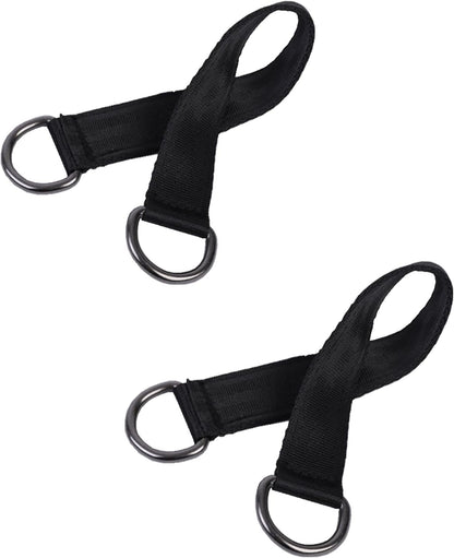 Short Straps Tree Swing Strap Hanging Kit,Hammock Straps 2 Pcs 9.84inches with 2 Pcs Heavy Duty Hook Clasps for Swing Hammocks Yoga Seat Sandbags Gym Equipment Pulley System