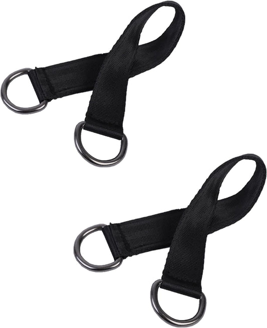 Short Straps Tree Swing Strap Hanging Kit,Hammock Straps 2 Pcs 9.84inches with 2 Pcs Heavy Duty Hook Clasps for Swing Hammocks Yoga Seat Sandbags Gym Equipment Pulley System
