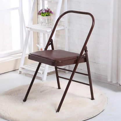Yoga Auxiliary Chair Portable Folding Yoga Chair with Non-Slip Feet Covers Thickened Folding Balance Handstand Training Tool Abs Strength Training