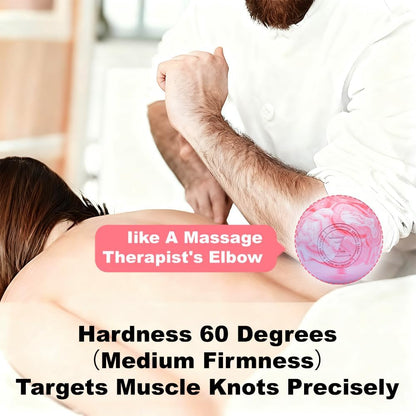 FITZELAR Massage Lacrosse Balls for Myofascial Release, Quality Certification, Massage Deep Tissue for Back and Shoulder, Trigger Point Therapy, Muscle Knots, Relieving Muscle Pain