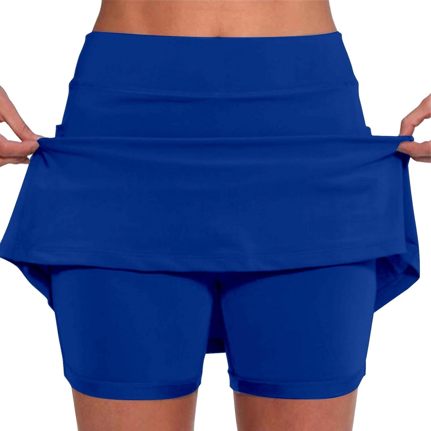 SHAOBGE Athletic Yoga Culottes for Women Solid Color Elastic Shorts Summer Lightweight High Waist Skinny Joggers Skirt 2024