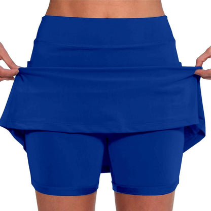 SHAOBGE Athletic Yoga Culottes for Women Solid Color Elastic Shorts Summer Lightweight High Waist Skinny Joggers Skirt 2024