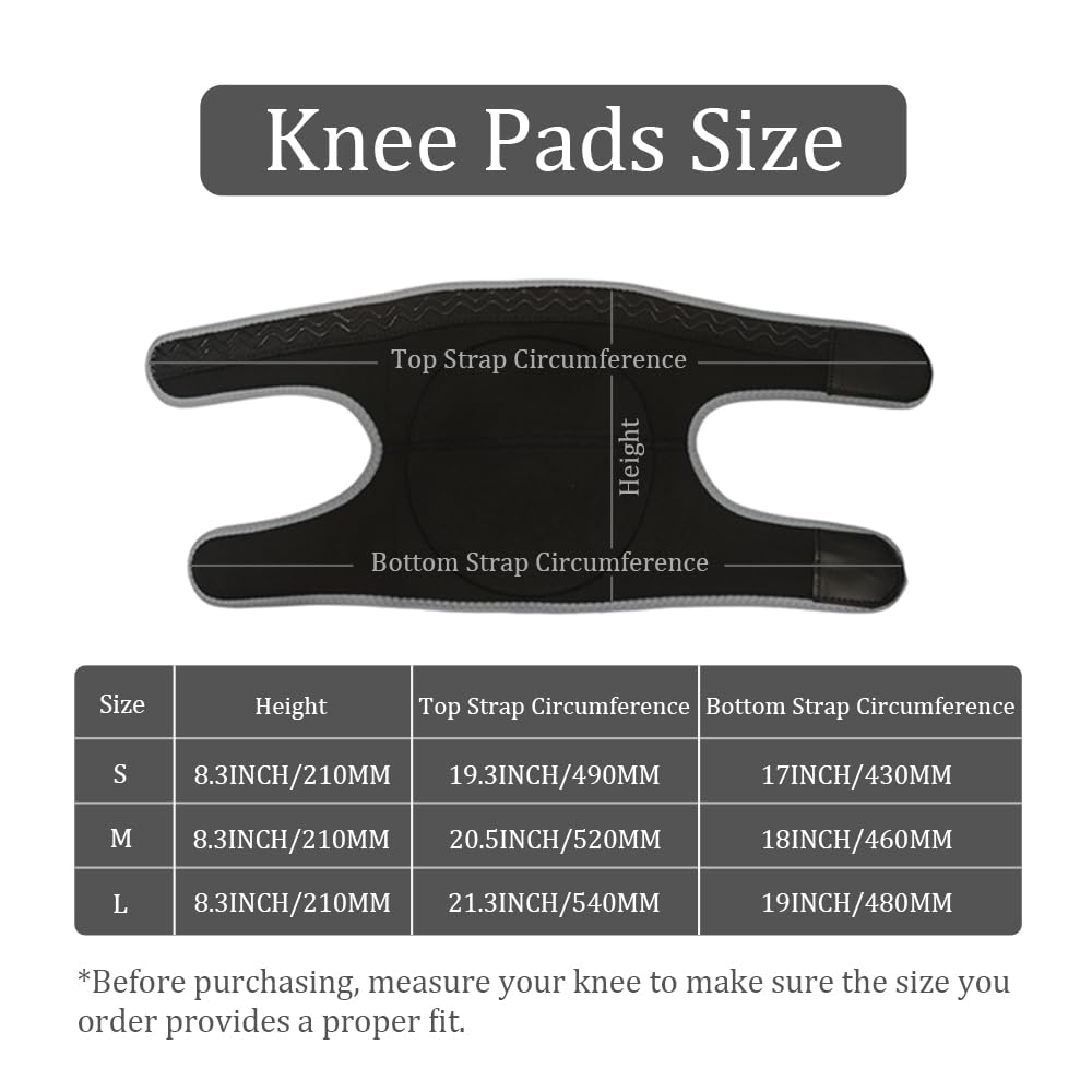 Knee Pads for Gardening,Flooring - Thick EVA Foam Cushion, Non-Slip Silicone & Adjustable Straps (S/M/L), Breathable Unisex Garden Kneeling Pad with Extended Comfort