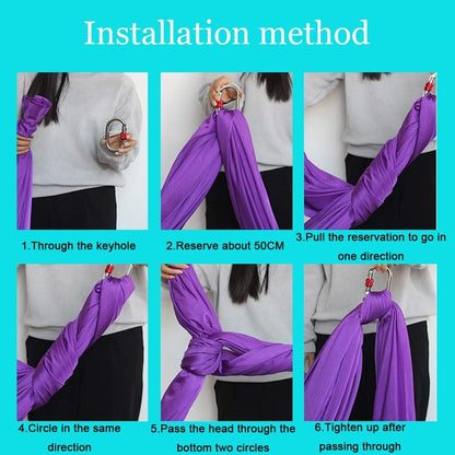 Foser Aerial Hammock, 16.4ft 9.2ft Swing Set for Anti-Gravity Yoga, Dance & Acrobatics