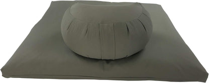 Buckwheat Crescent Zafu and Zabuton Meditation Cushion Set (2pc)