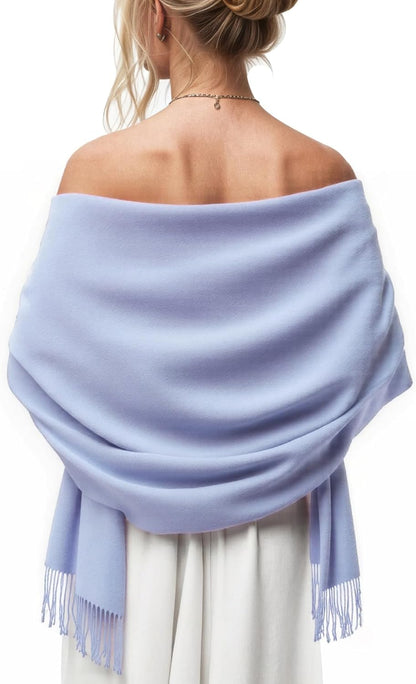 Women's Scarf Pashmina Shawls and Wraps for Evening Dress Wedding Bridal Bridesmaid Winter Warm Long Large Scarves - Colors B